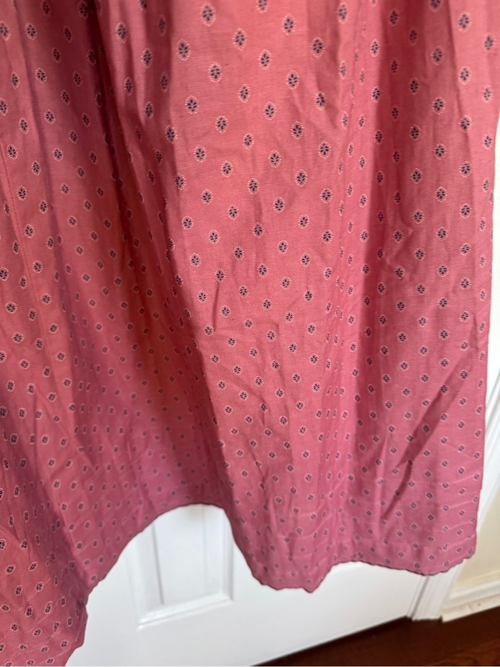Artisan Handmade Womens Pink Dress and Apron Medium Dirndl, Prairie, Cottagecore - Picture 9 of 12